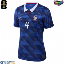 Ženski Nogometni dresi Francija Dayot Upamecano #4 Domači SP 2026 Kratek Rokav